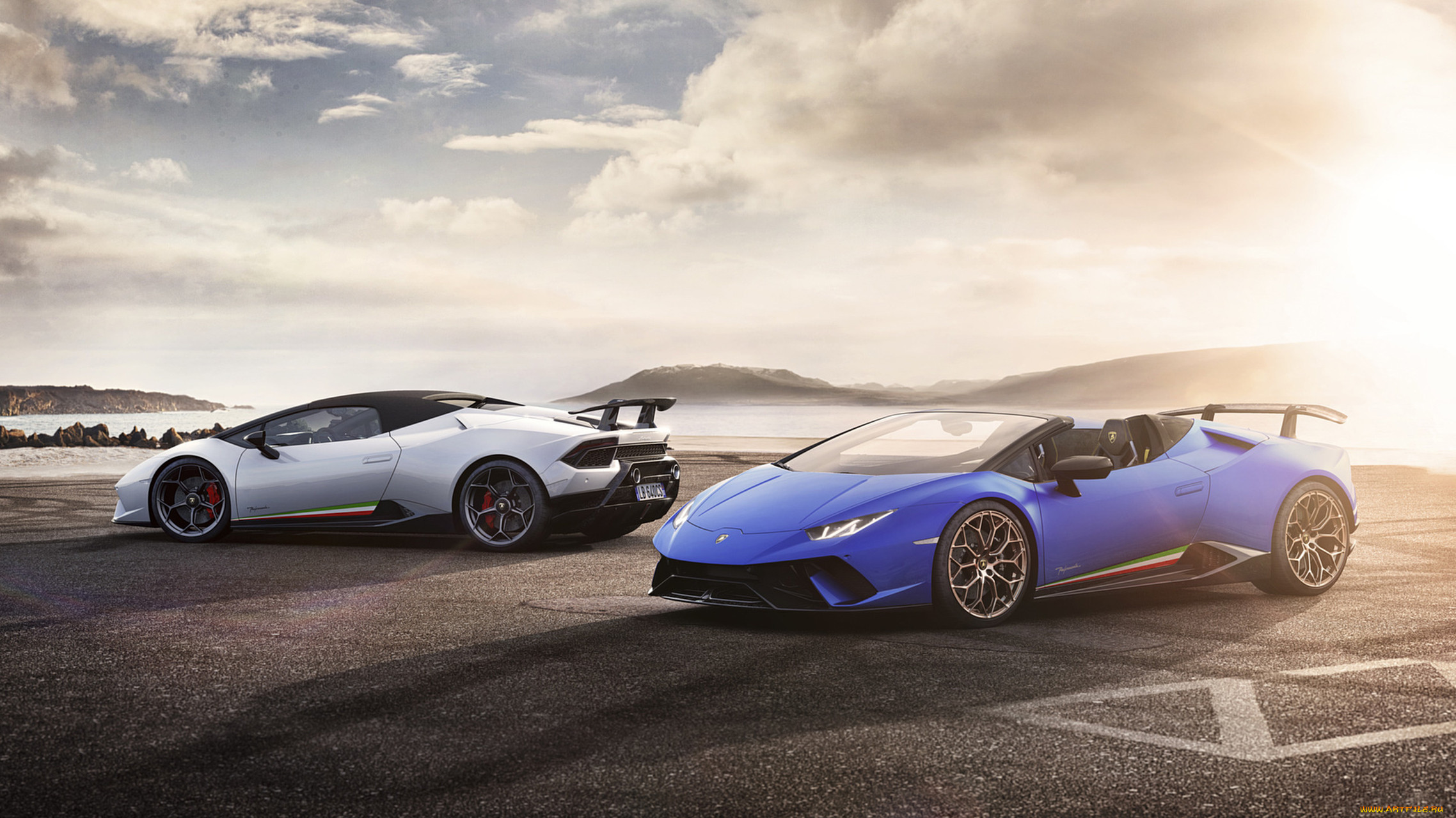 lamborghini huracan spyder performante 2019, , lamborghini, performante, spyder, huracan, , blue, 2019